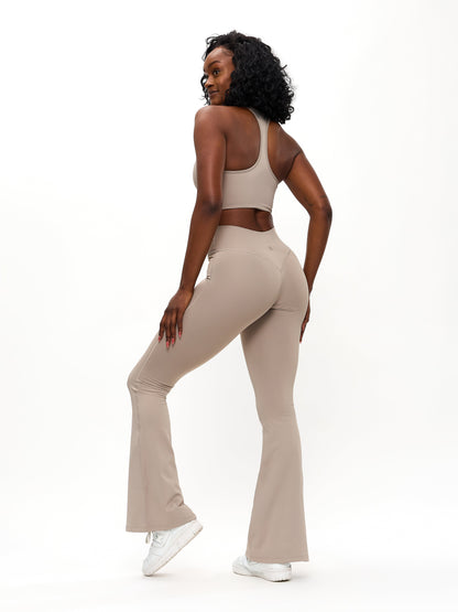 Colorado Fleece Flare Legging - Neutral