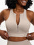 Colorado Zip Sports Bra - Neutral Image 0