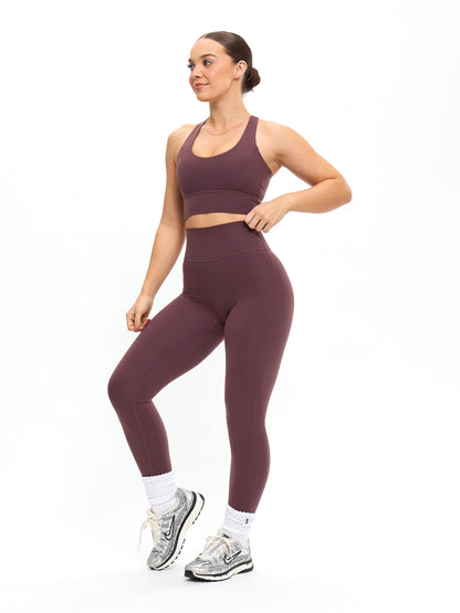Rosa Sports Bra - Smoked Cherry