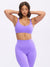 Airbrush Laser Sports Bra - Party Purple Image 0