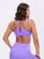 Airbrush Laser Sports Bra - Party Purple Image 6