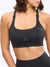 Airbrush Laser BTC Sports Bra - Onyx Black Image 0