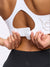 Airbrush Laser BTC Sports Bra - White Image 5