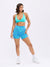 Girlfriend Reversible Sports Bra - Airhead and Blue Fashun Print Image 1