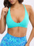 Girlfriend Reversible Sports Bra - Airhead and Blue Fashun Print Image 2