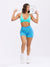 Girlfriend Reversible Sports Bra - Airhead and Blue Fashun Print Image 4