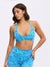 Girlfriend Reversible Sports Bra - Airhead and Blue Fashun Print Image 7