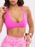 Girlfriend Reversible Sports Bra - Candy Crush and Pink Fashun Print Image 0