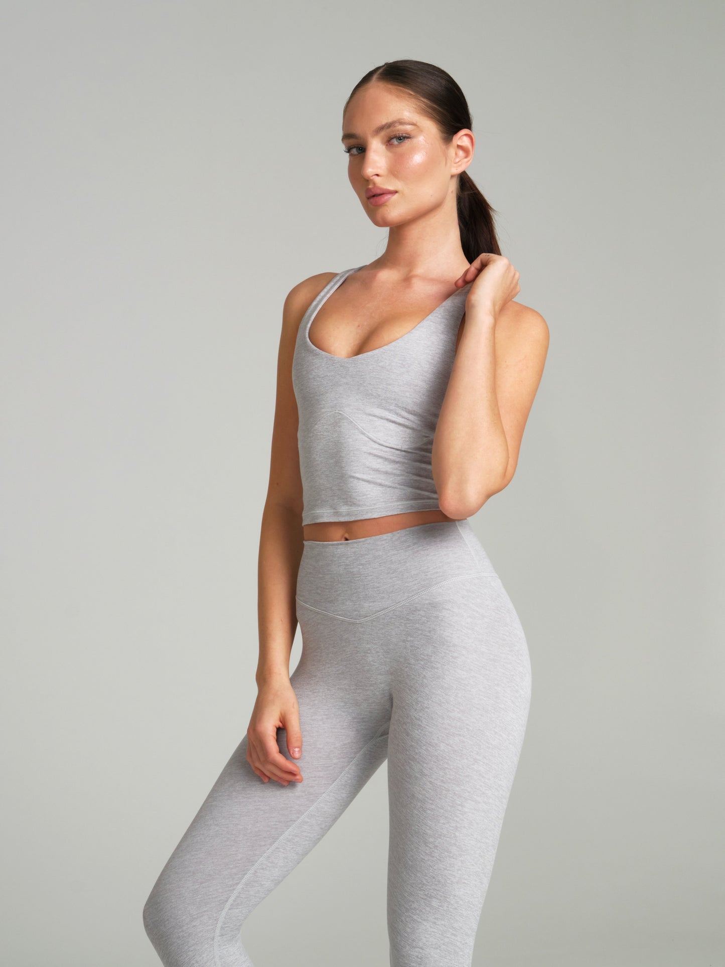 Dream Heathered Legging - Heather Grey