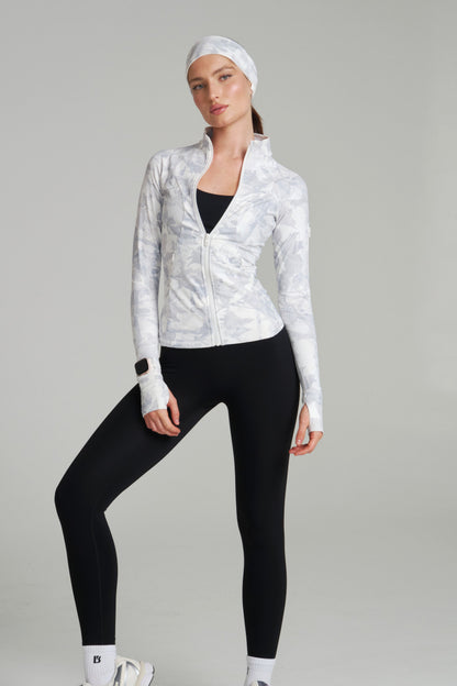 Colorado Fleece Zip Jacket - Snow Camo