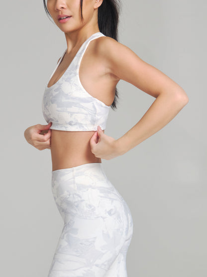 Colorado Fleece Sports Bra - Snow Camo