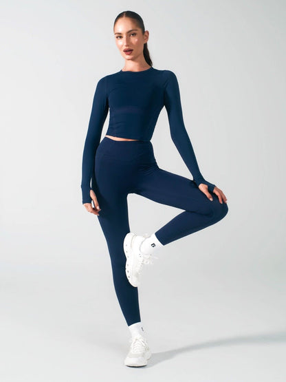 Storm Waist Top - Baked Blue