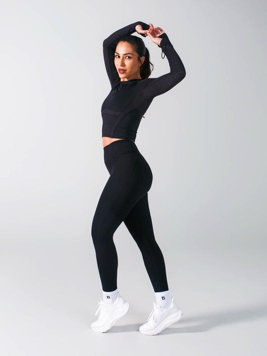 Storm Waist Top - Onyx Black