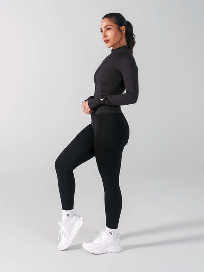 Elysium Zip Jacket - Onyx Black