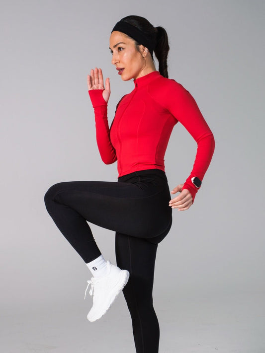 Phantom Hip Jacket - Lipstick Red