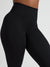 Ribbed Seamless Scrunch Legging - Onyx Black Image 1