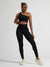 Ribbed Seamless Scrunch Legging - Onyx Black Image 2