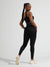 Ribbed Seamless Scrunch Legging - Onyx Black Image 3