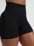 Ribbed Seamless Scrunch Short - Onyx Black Image 2