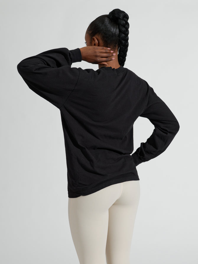 Moves Long Sleeve Tee - Black Image 4