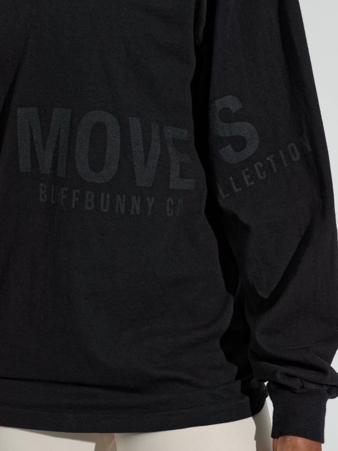 Moves Long Sleeve Tee - Black Image 2