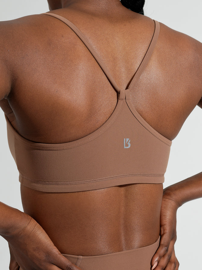 Reversible Sports Bra - Cocoa/White Image 3