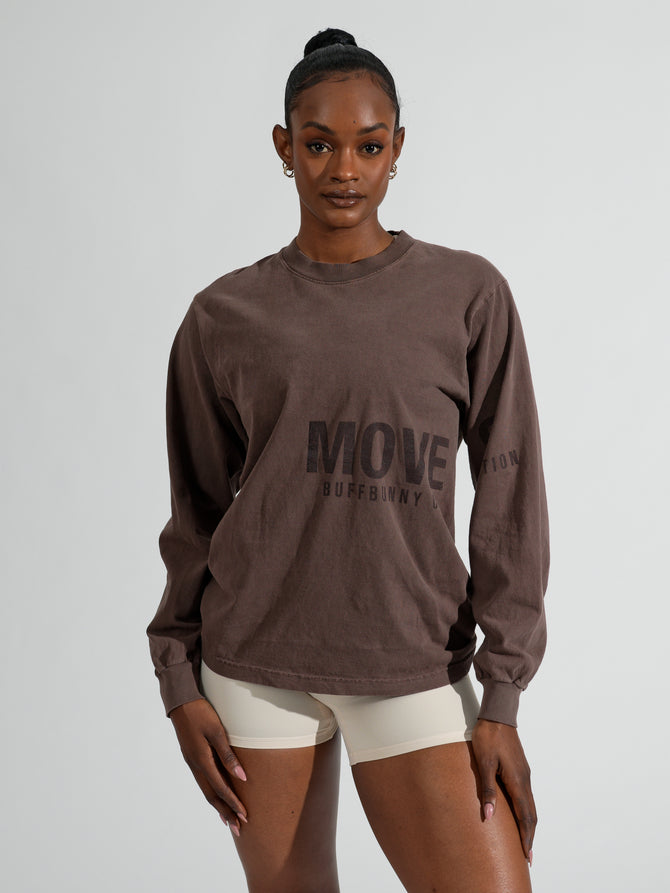 Moves Long Sleeve Tee - Clove Image 4