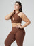 Harmony Halter Sports Bra - Mocha Image 2