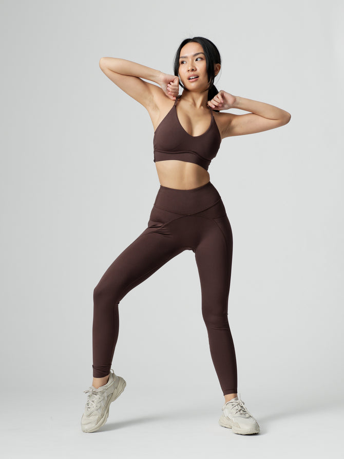 Sultry Sports Bra - Journey Dark Brown Image 3