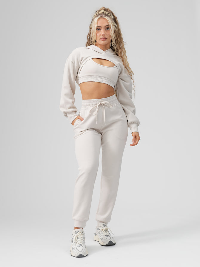 Luxe Jogger - Eggshell Image 7