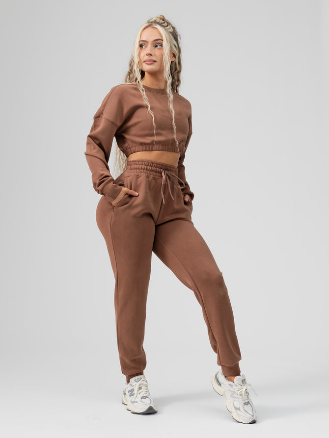 Luxe Jogger - Cocoa Image 1