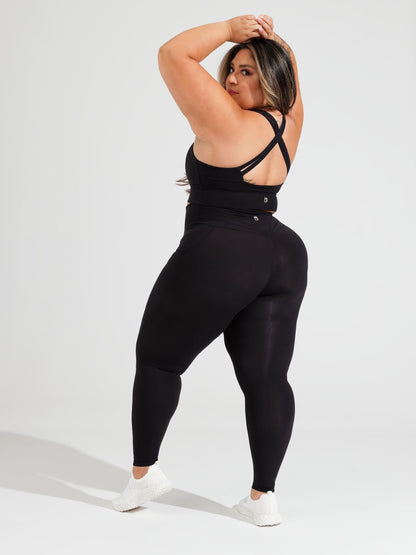 Rosa Sports Bra - Onyx Black