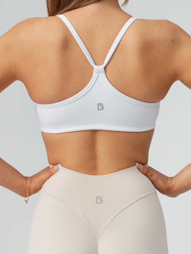 Reversible Sports Bra - White and Stardust Image 4