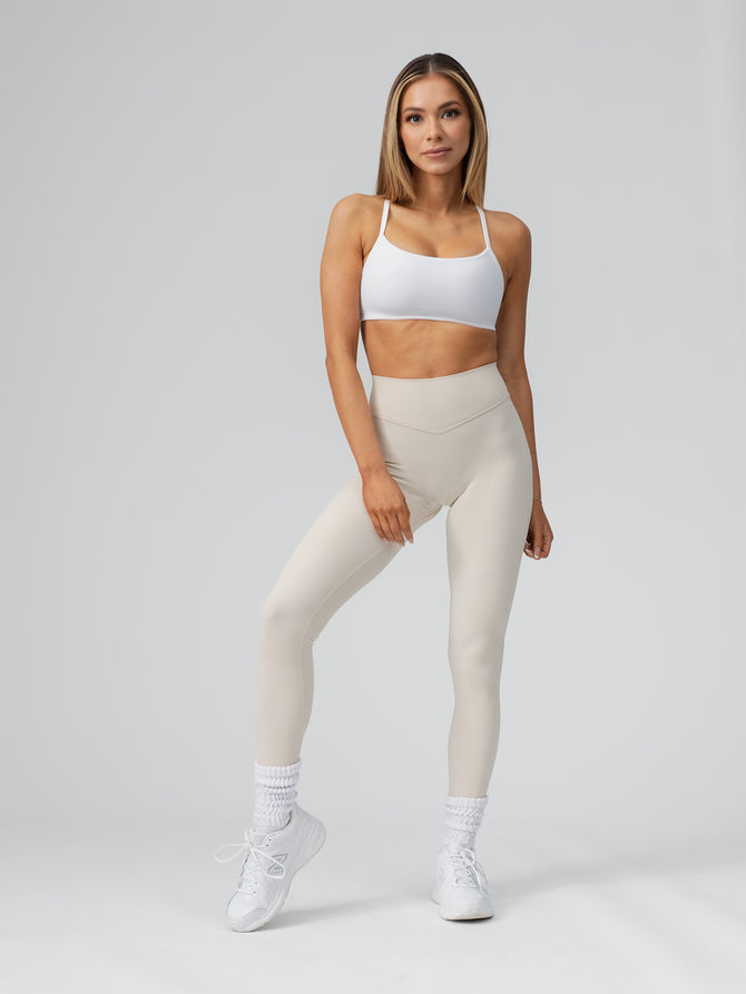 Reversible Sports Bra - White and Stardust Image 5