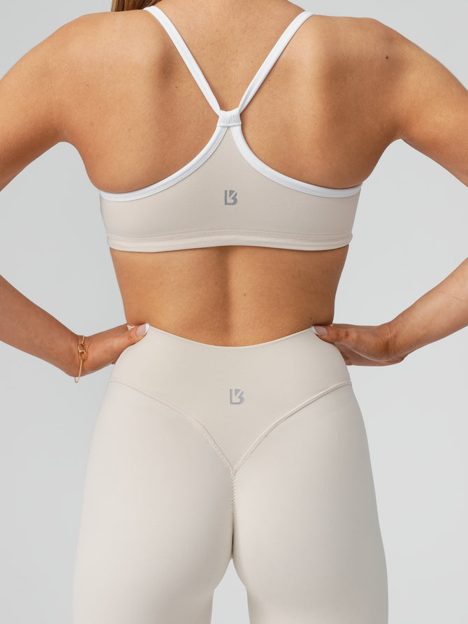 Reversible Sports Bra - White and Stardust Image 8