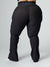 Material Girl Ribbed Flare Legging - Onyx Black Image 4