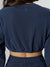 Cloud Long Sleeve Crop - Navy Image 4