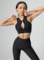 Sphynx Ribbed Sports Bra - Onyx Black Image 12