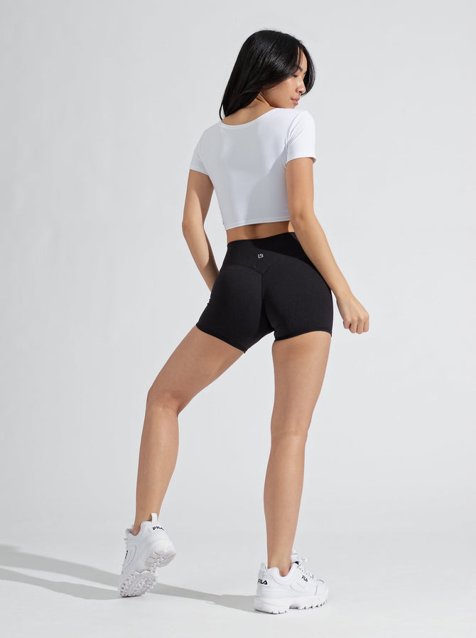 AirKnit Reversible Crop - White Image 3