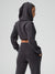 Luxe Bolero Hoodie - Black Image 3