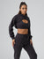 Luxe Bolero Hoodie - Black Image 4