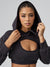 Luxe Bolero Hoodie - Black Image 5