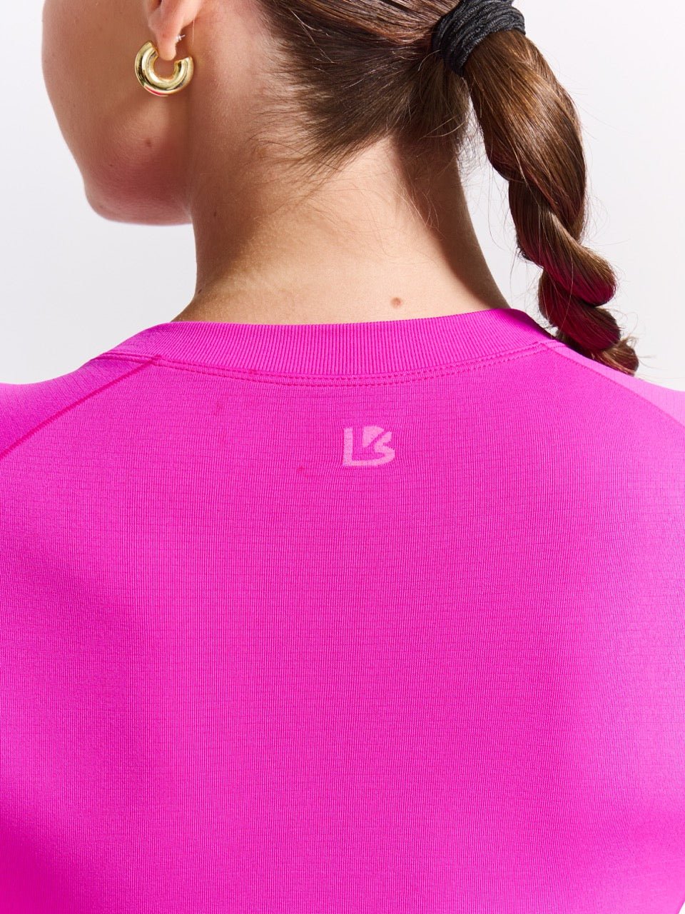 Seamless Long Sleeve Baby Tee - Hard Candy