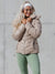 Waist Taper Puffer Jacket - Beige Image 0