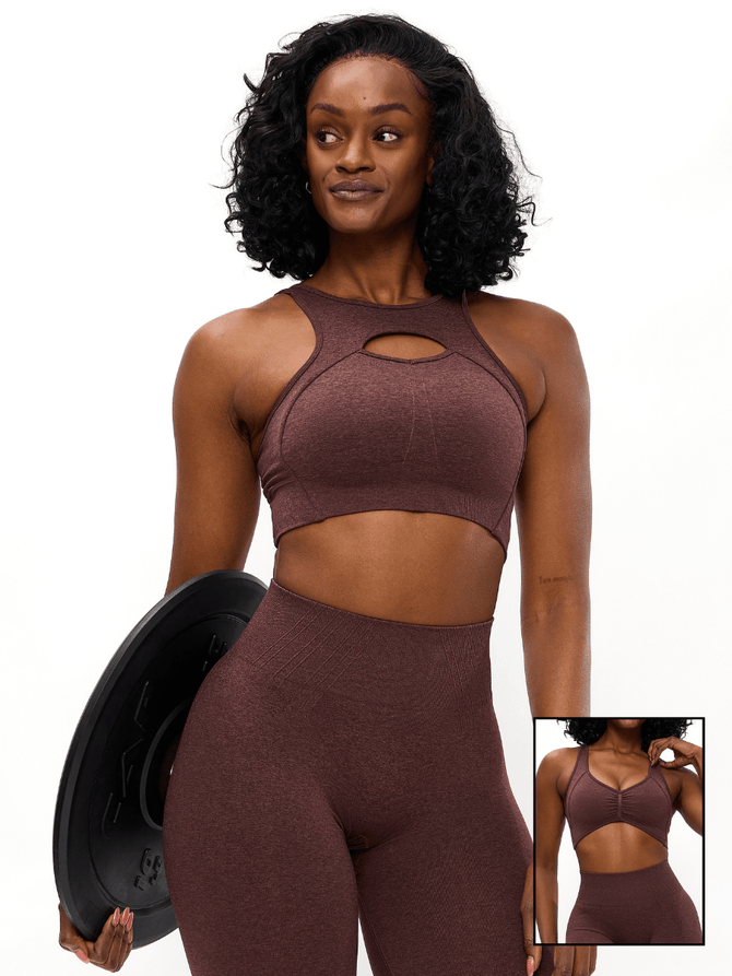 Form Reversible Seamless Sports Bra - Smoked Cherry Image 0