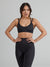 Limitless Laser Cut Sports Bra - Onyx Black Image 2