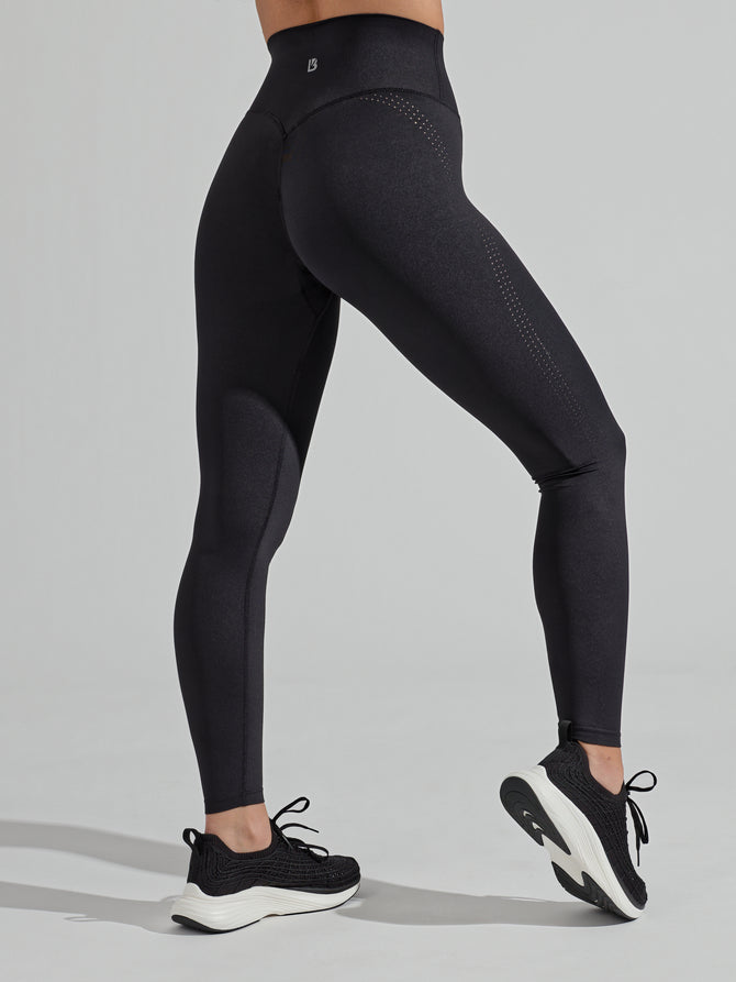 Lit Laser Cut Legging - Onyx Black Image 7