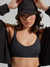 Limitless Laser Cut Sports Bra - Onyx Black Image 4