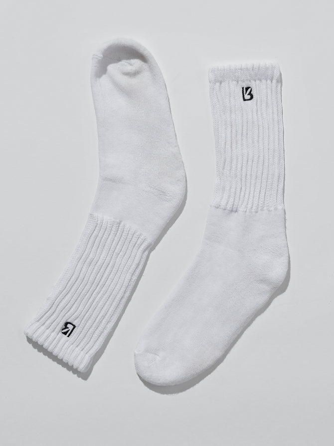 Scrunch Socks - White/Black Image 3