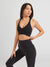 Candy Wrap Sports Bra - Onyx Black Image 1